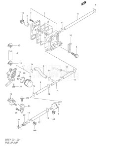 DT5 From 05004-151001 ()  1999 drawing FUEL PUMP