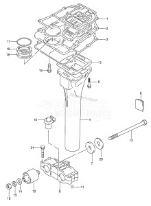 DT40 From 04003K-680001 ()  2006 drawing EXHAUST TUBE