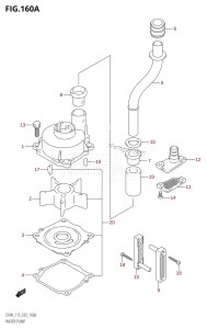 DF115T From 11501F-680001 (E03)  2006 drawing WATER PUMP (K1,K2,K3,K4,K5,K6)