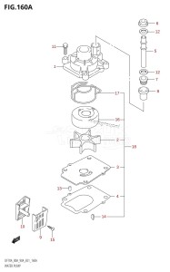 DF90A From 09002F-980001 (E01)  2009 drawing WATER PUMP