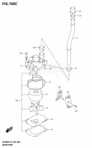 DF175AP From 17503P-440001 (E11)  2024 drawing WATER PUMP (E40)