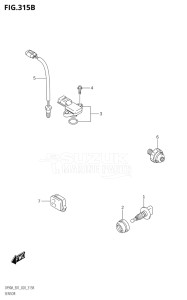 08002F-140001 (2021) 80hp E01 E40-Gen. Export 1 - Costa Rica (DF80AT) DF80A drawing SENSOR (DF90AWQH)