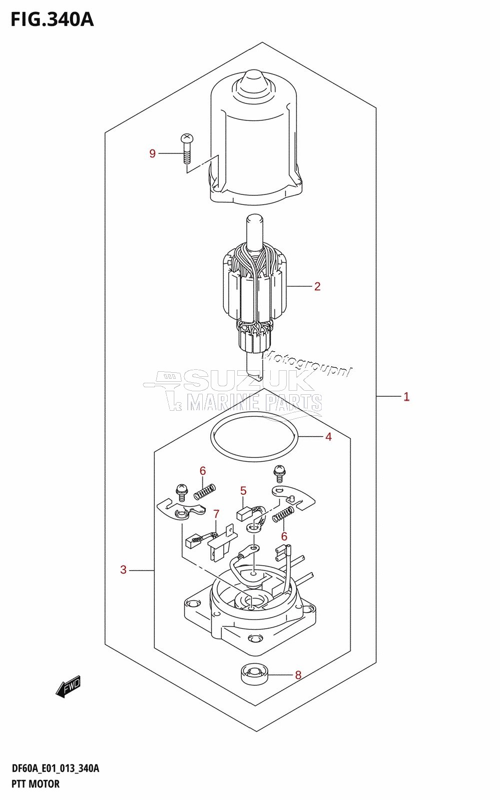 PTT MOTOR (DF40A:E01)