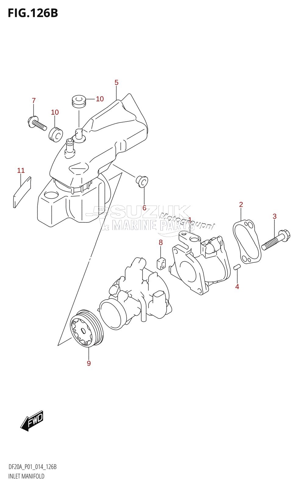 INLET MANIFOLD (DF9.9BR:P01)