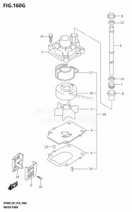 DF100B From 10004F-810001 (E01 E40)  2018 drawing WATER PUMP (DF100B:E01)