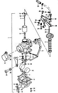 DT9.9 From D-10001 ()  1983 drawing CARBURETOR (DT14)