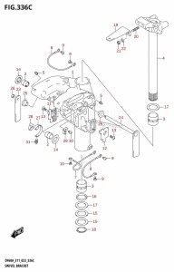 DF60A From 06002F-040001 (E01 E40 E03)  2020 drawing SWIVEL BRACKET (DF40AST)