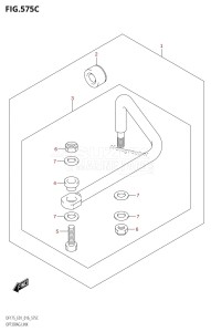 DF175T From 17502F-610001 (E01 E40)  2016 drawing OPT:DRAG LINK (DF150Z:E01)