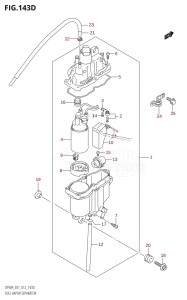 DF70A From 07003F-310001 (E01 E40)  2013 drawing FUEL VAPOR SEPARATOR (DF70ATH:E40)