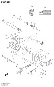 DF20A From 02002F-310001 (P01 P40)  2013 drawing CLAMP BRACKET (DF20AR:P01)