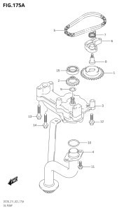 25003Z-340001 (2023) 250hp E11 E40-Gen. Export 1-and 2 (DF250Z) DF250Z drawing OIL PUMP