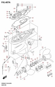 DF350A From 35001F-440001 (E11)  2024 drawing GEAR CASE