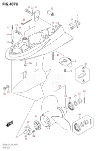 05003F-610001 (2016) 50hp E01-Gen. Export 1 (DF50A  DF50ATH) DF50A drawing GEAR CASE (DF60AVTH:E40)