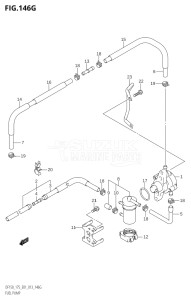 15002F-310001 (2013) 150hp E01 E40-Gen. Export 1 - Costa Rica (DF150T) DF150 drawing FUEL PUMP (DF175Z:E01)