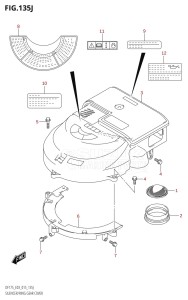 DF150ZG From 15002Z-510001 (E03)  2015 drawing SILENCER /​ RING GEAR COVER (DF150ST:E03)