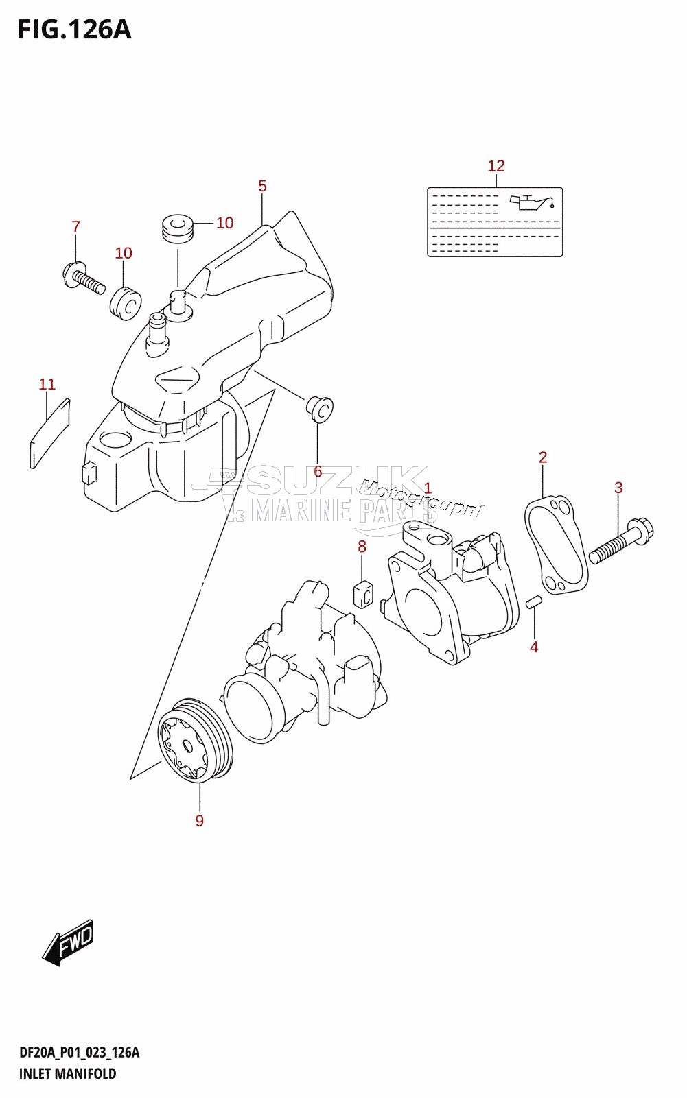 INLET MANIFOLD (DF9.9B,DF9.9BR,DF9.9BT,DF9.9BTH)