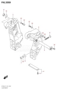 DF115A From 11503F-140001 (E11 E40)  2021 drawing CLAMP BRACKET (DF115AT:E40,DF115AZ:E40)