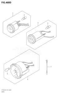 10003F-510001 (2005) 100hp E01-Gen. Export 1 (DF100AT) DF100A drawing METER (DF115AZ:E40)