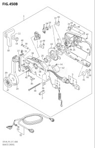 00801F-710001 (2017) 8hp P01-Gen. Export 1 (DF8A  DF8AR) DF8A drawing REMOTE CONTROL (DF9.9AR:P01)