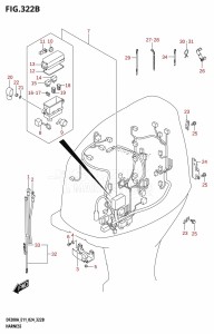 DF150AS From 15003F-440001 (E03 E11 E40)  2024 drawing HARNESS (DF200AT,DF200AZ,DF175AT,DF175AZ)