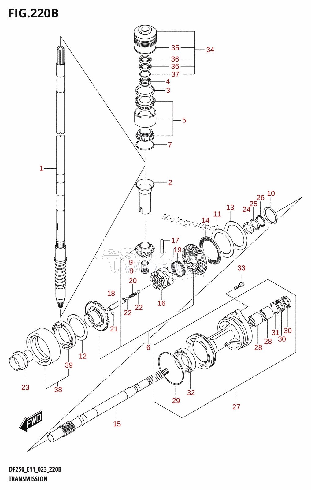 TRANSMISSION (DF200Z)