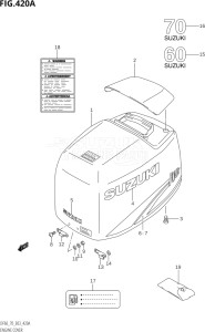 06001F-371001 (2003) 60hp E03-USA (DF60TK3) DF60 drawing ENGINE COVER (W,X,Y,K1,K2)