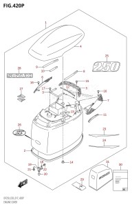 DF250ST From 25004F-710001 (E03)  2017 drawing ENGINE COVER (DF250ST:E03)