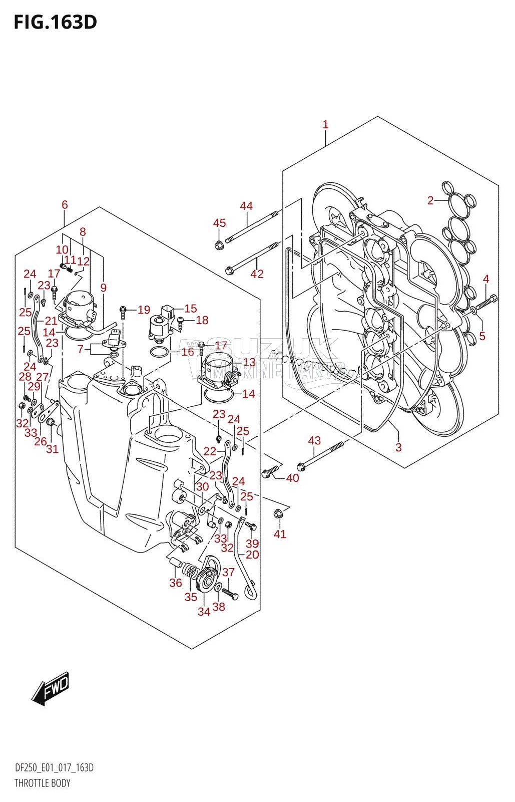 THROTTLE BODY (DF200Z:E40)