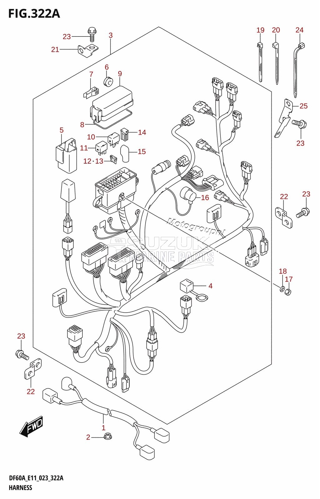 HARNESS (DF40A,DF40ATH,DF50A,DF50ATH)