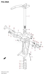 DF250Z From 25003Z-310001 (E01 E40)  2013 drawing SWIVEL BRACKET (DF200T:E01:(X-TRANSOM,XX-TRANSOM))