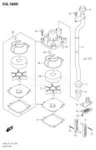 04003F-610001 (2016) 40hp E03-USA (DF40A) DF40A drawing WATER PUMP (DF50AVT:E03)