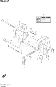 00603F-340001 (2023) 6hp P03-U.S.A (DF6A) DF6A drawing CLAMP BRACKET