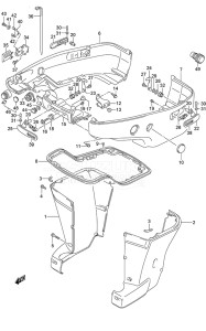 Outboard DF 250 drawing Side Cover