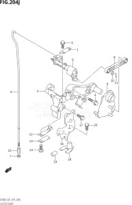 06002F-410001 (2014) 60hp E01 E40-Gen. Export 1 - Costa Rica (DF60A  DF60AQH  DF60ATH) DF60A drawing CLUTCH SHAFT (DF60AQH:E01)