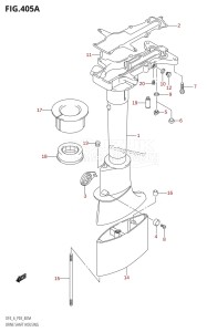 DF4 From 00401F-980001 (P03)  2009 drawing DRIVE SHAFT HOUSING