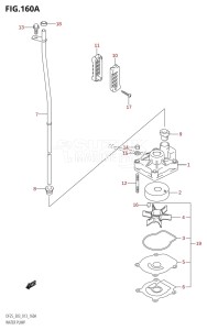 DF25 From 02503F-310001 (E03)  2013 drawing WATER PUMP (DF25:E03)