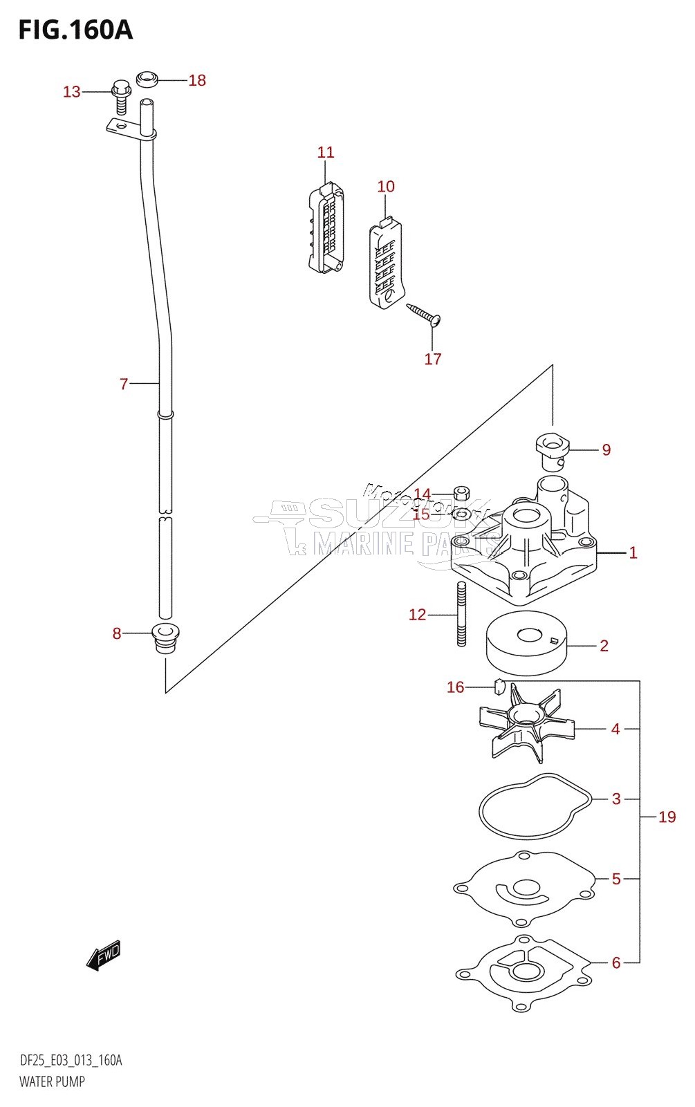 WATER PUMP (DF25:E03)