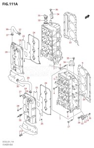 DF225T From 22501F-980001 (E01 E40)  2009 drawing CYLINDER HEAD