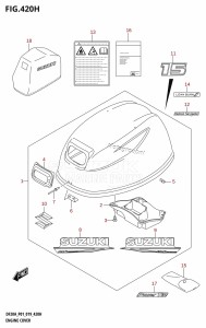 DF20A From 02002F-240001 (E01 E40)  2022 drawing ENGINE COVER (DF15AT)