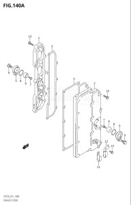 20002Z-010001 (2010) 200hp E01 E40-Gen. Export 1 - Costa Rica (DF200WZK1  DF200ZK10) DF200Z drawing EXHAUST COVER