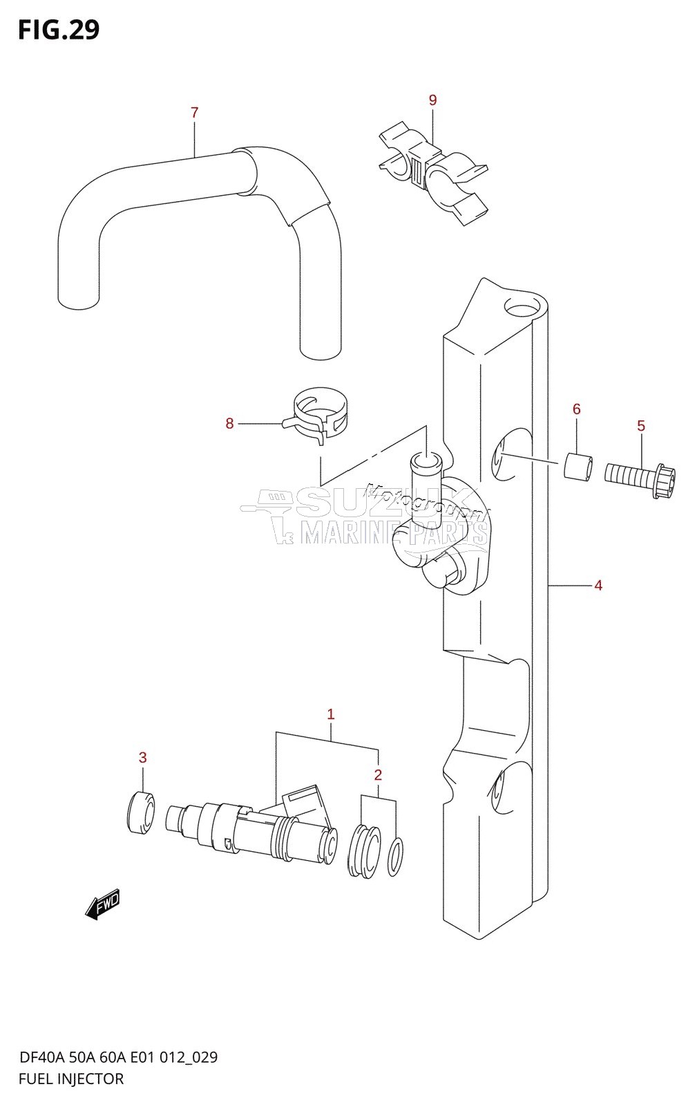 FUEL INJECTOR (DF40A E01)