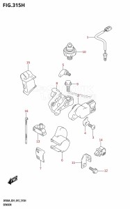 DF60A From 06002F-510001 (E01 E40)  2015 drawing SENSOR (DF60A:E40)