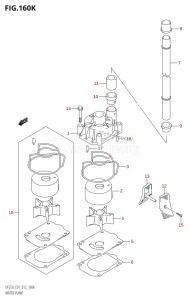 DF250 From 25003F-210001 (E01 E40)  2012 drawing WATER PUMP (DF250T:E40)