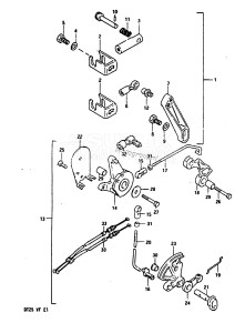 DT25 From 02503-301001-305315 ()  1983 drawing OPTIONAL : REMOTE CONTROL PARTS