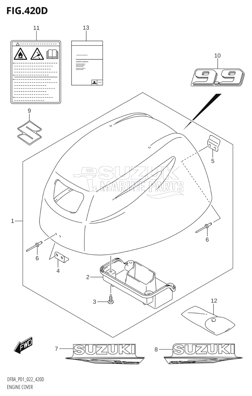 ENGINE COVER (DF9.9A:(021,022))