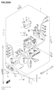 11504F-710001 (2017) 115hp E03-USA (DF115AST) DF115AST drawing HARNESS (DF100AT:E11)