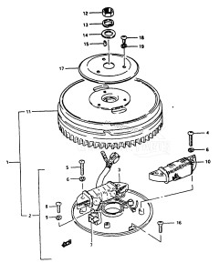 DT8 From 0801-200001 ()  1989 drawing DT8J MAGNETO