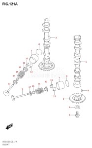 05003F-040001 (2020) 50hp E03-USA (DF50A) DF50A drawing CAMSHAFT