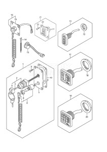 Outboard DF 250AP drawing Switch