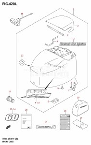 DF40A From 04004F-410001 (E34-Italy)  2014 drawing ENGINE COVER (DF60ATH:E01)